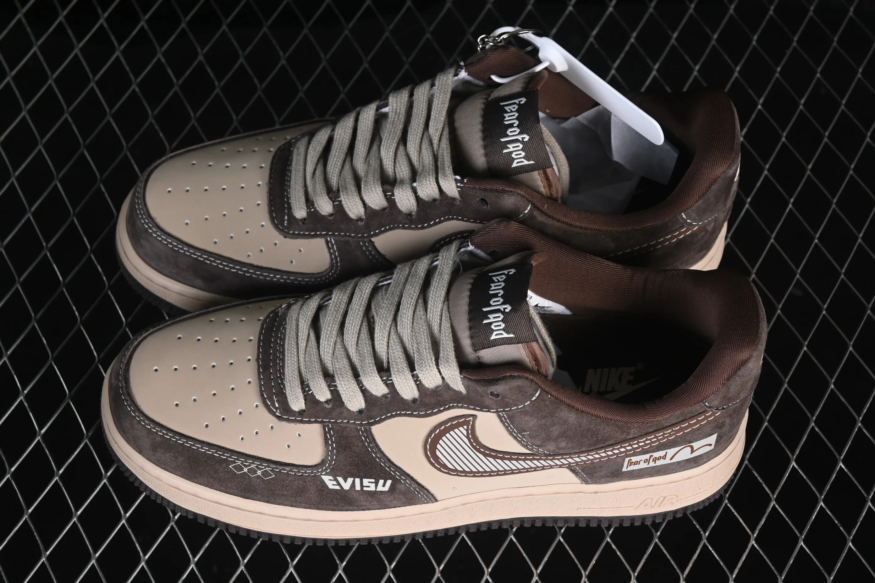 All categories Nk Air Force 1 Air Force series Nk Air Force 1 Low Air Force low-top Nike Air Force 1'07 Low Brown and light khaki Air Force 1 low-top casual sneakers KL1688-001